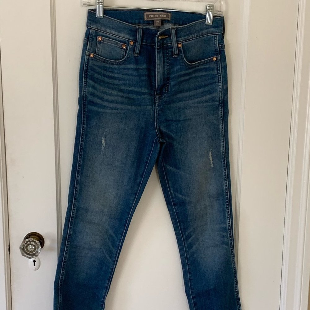 Madewell distressed soft denim, size 26